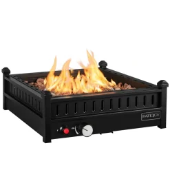 Tangkula Portable Tabletop Propane Fire Pit, Patiojoy 40,000 BTU Table Top Fireplace with Simple Ignition System