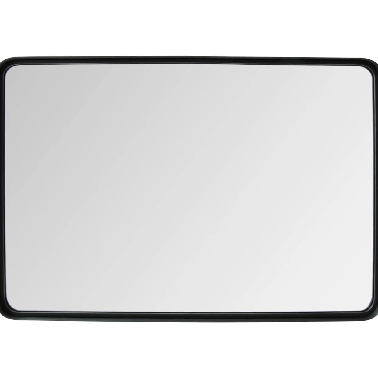 Tangkula Rectangular Wall Mirror, Modern Mirror with Solid Steel Frame & Rounded Corners