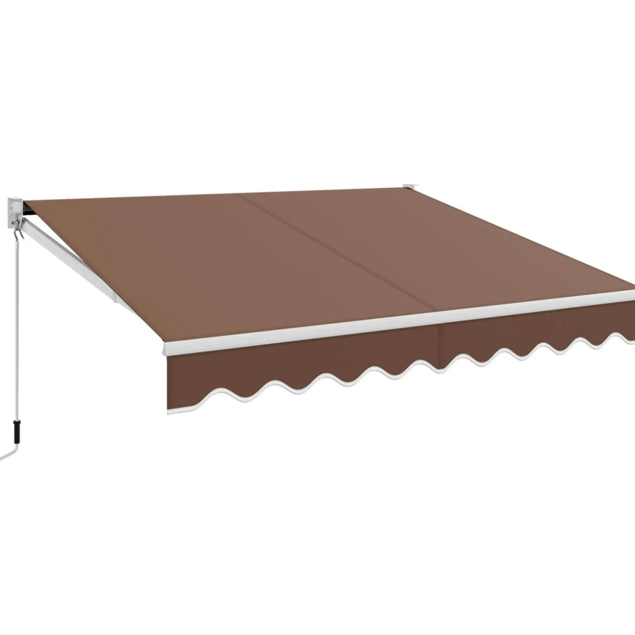 Tangkula Retractable Awning, Aluminum Patio Sun Shade