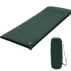 Tangkula Self-Inflating Sleeping Pad, 3 inch Thick Camping Mattress w/Built-in Valve, Green