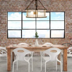 Tangkula Semi Flush Mount Ceiling Light, 3-Light Close to Ceiling Light with Bubble Glass Lampshade