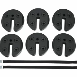 Tangkula Set of 4/6/8 Canopy Weights, 30lbs Weight Plate Kit with No-Pinch Design for Easy Installation and Removal