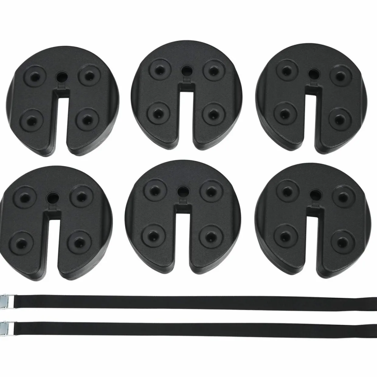 Tangkula Set of 4/6/8 Canopy Weights, 30lbs Weight Plate Kit with No-Pinch Design for Easy Installation and Removal