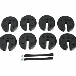 Tangkula Set of 4/6/8 Canopy Weights, 30lbs Weight Plate Kit with No-Pinch Design for Easy Installation and Removal