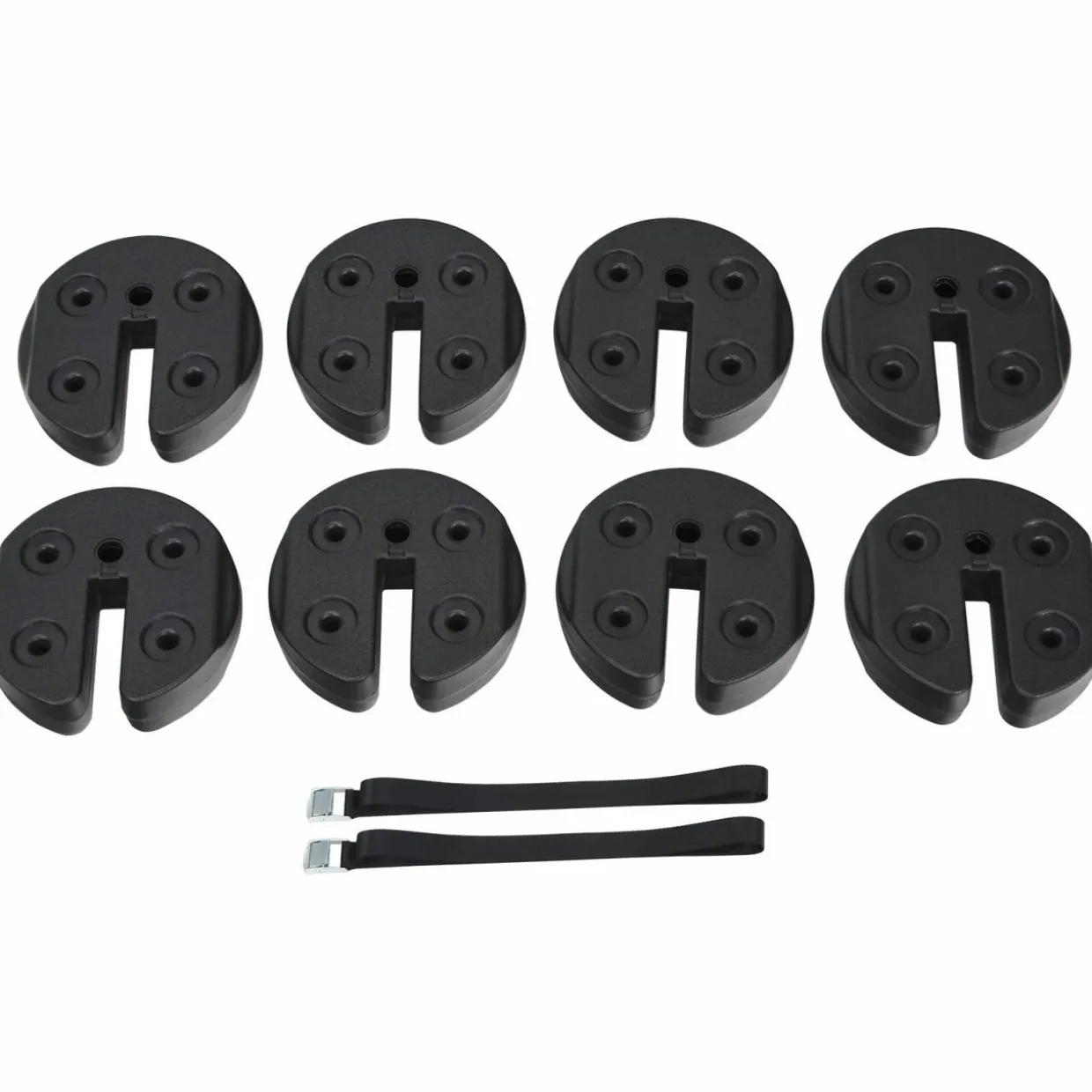 Tangkula Set of 4/6/8 Canopy Weights, 30lbs Weight Plate Kit with No-Pinch Design for Easy Installation and Removal