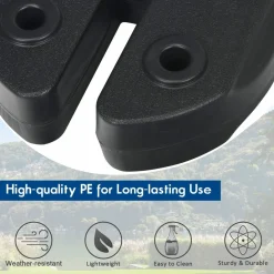 Tangkula Set of 4/6/8 Canopy Weights, 30lbs Weight Plate Kit with No-Pinch Design for Easy Installation and Removal