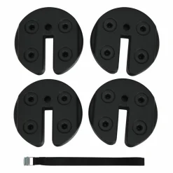 Tangkula Set of 4/6/8 Canopy Weights, 30lbs Weight Plate Kit with No-Pinch Design for Easy Installation and Removal