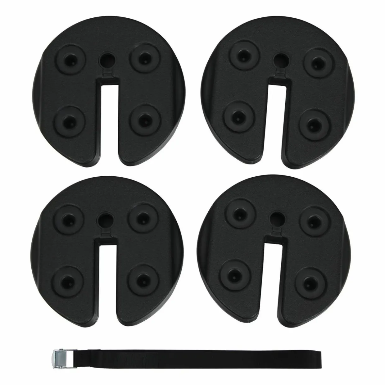 Tangkula Set of 4/6/8 Canopy Weights, 30lbs Weight Plate Kit with No-Pinch Design for Easy Installation and Removal