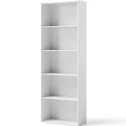 Tangkula 5-Shelf Bookcase, 23.5''L x 9.5''W x 67''H