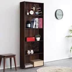 Tangkula 5-Shelf Bookcase, 23.5''L x 9.5''W x 67''H
