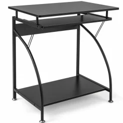 TANGKULA Small Computer Desk with Pull Out Keyboard Tray