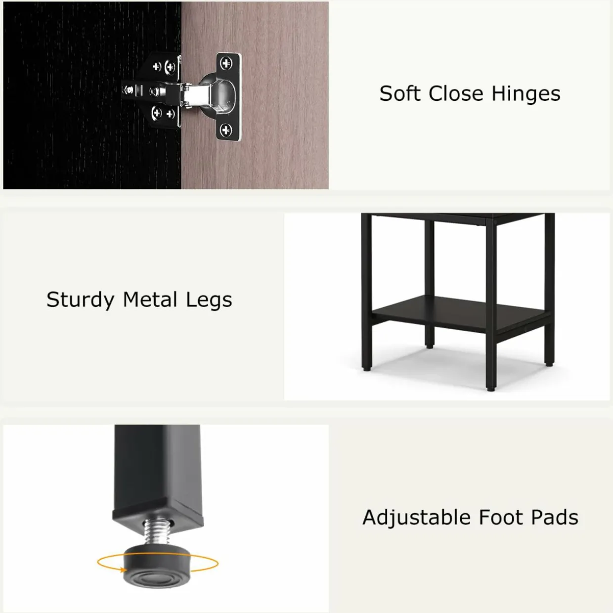 Tangkula Tall Bathroom Storage Cabinet with 1 Door and 4 Shelves, 57" H Narrow Floor Cabinet with Adjustable Shelves