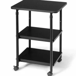 Tangkula 3-Tier Adjustable Printer Stand, Rolling Printer Cart with 2 Storage Shelves