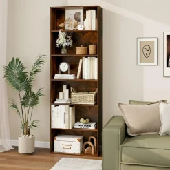 Tangkula 6-Tier Bookcase, 70