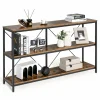 Tangkula 3-Tier Console Table, 55 Inch Long Sofa Table