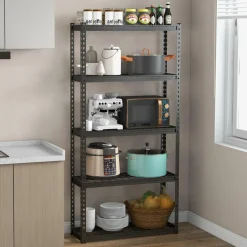 Tangkula 5-Tier Garage Storage Shelves, Heavy Duty Metal Storage Shelving Unit, 35.5" x 12" x 72"