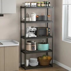 Tangkula 5-Tier Garage Storage Shelves, Heavy Duty Metal Storage Shelving Unit, 35.5" L x 15.5" W x 72" H