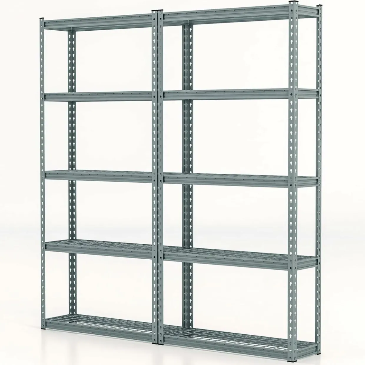 Tangkula 5-Tier Garage Storage Shelves, Heavy Duty Metal Storage Shelving Unit, 35.5" x 12" x 72"
