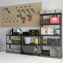 Tangkula 5-Tier Garage Storage Shelves, Heavy Duty Metal Storage Shelving Unit, 35.5