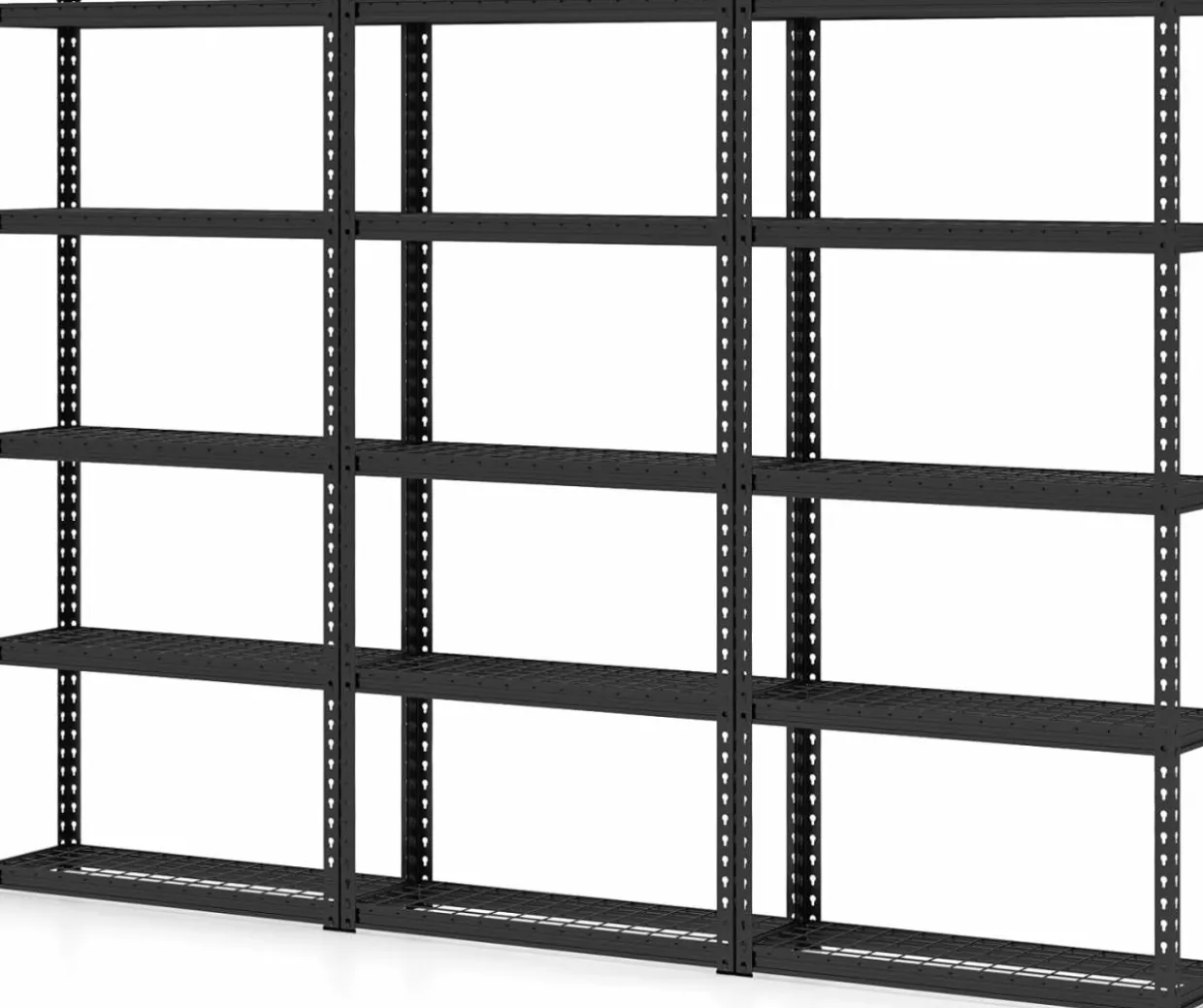 Tangkula 5-Tier Garage Storage Shelves, Heavy Duty Metal Storage Shelving Unit, 35.5" x 12" x 72"