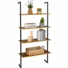 Tangkula 4-Tier Ladder Shelf Widened 30 Inch