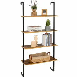 Tangkula 4-Tier Ladder Shelf Widened 30 Inch
