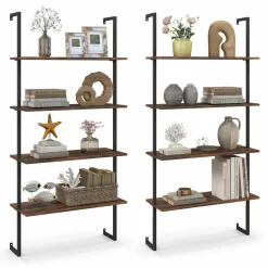 Tangkula 4-Tier Ladder Shelf Widened 30 Inch