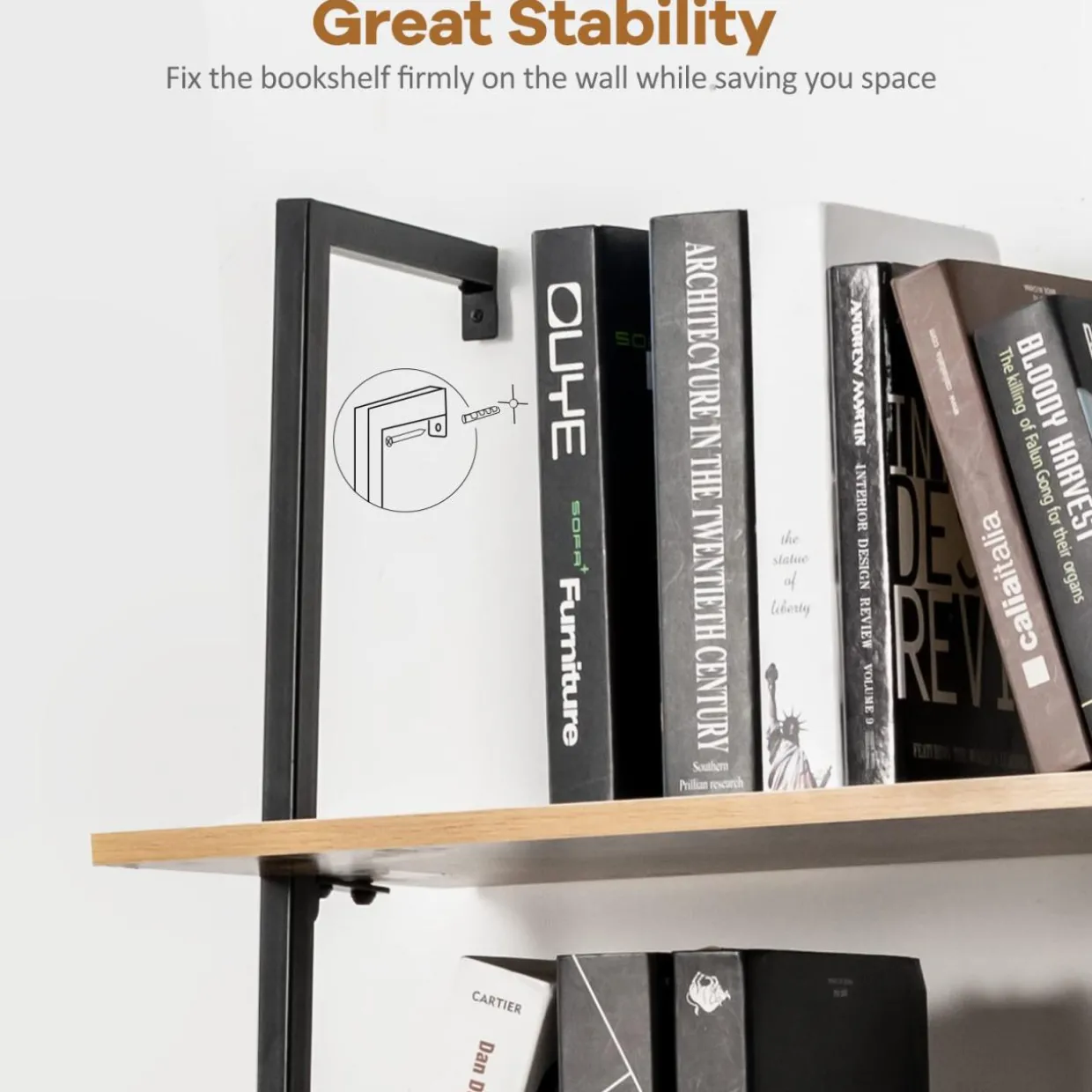 Tangkula 4-Tier Ladder Shelf Widened 30 Inch
