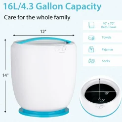 Tangkula Towel Warmer Bucket, Countertop Towel Warmer for Bathroom w/Aromatherapy Holder
