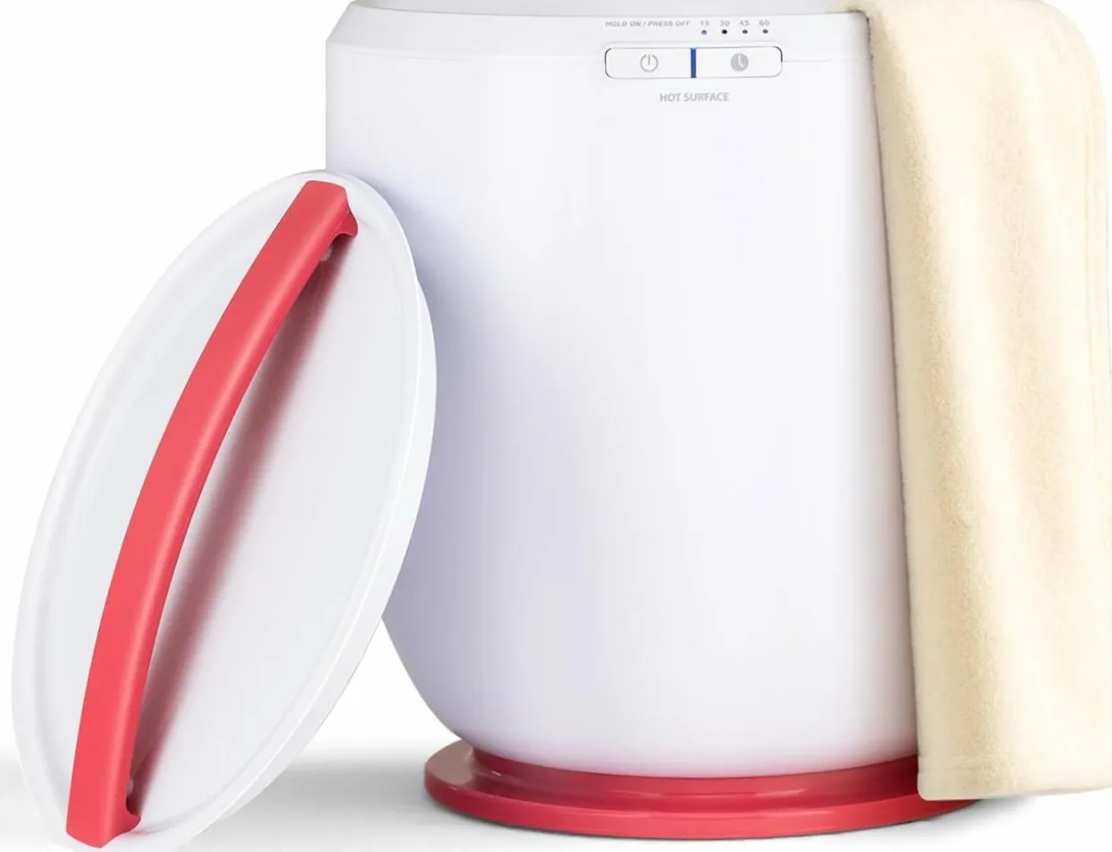 Tangkula Towel Warmer Bucket, Countertop Towel Warmer for Bathroom w/Aromatherapy Holder