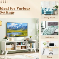 Tangkula TV Stand for 55 Inch TV