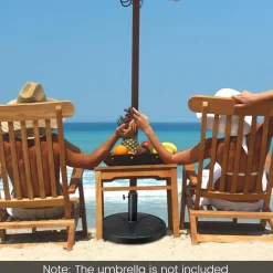 Tangkula Umbrella Base, 31 lbs Capacity Heavy-Duty Patio Outdoor Round Umbrella Stand for 9 ft Umbrella