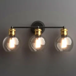 Tangkula Vintage 3 Light Vanity Wall Light