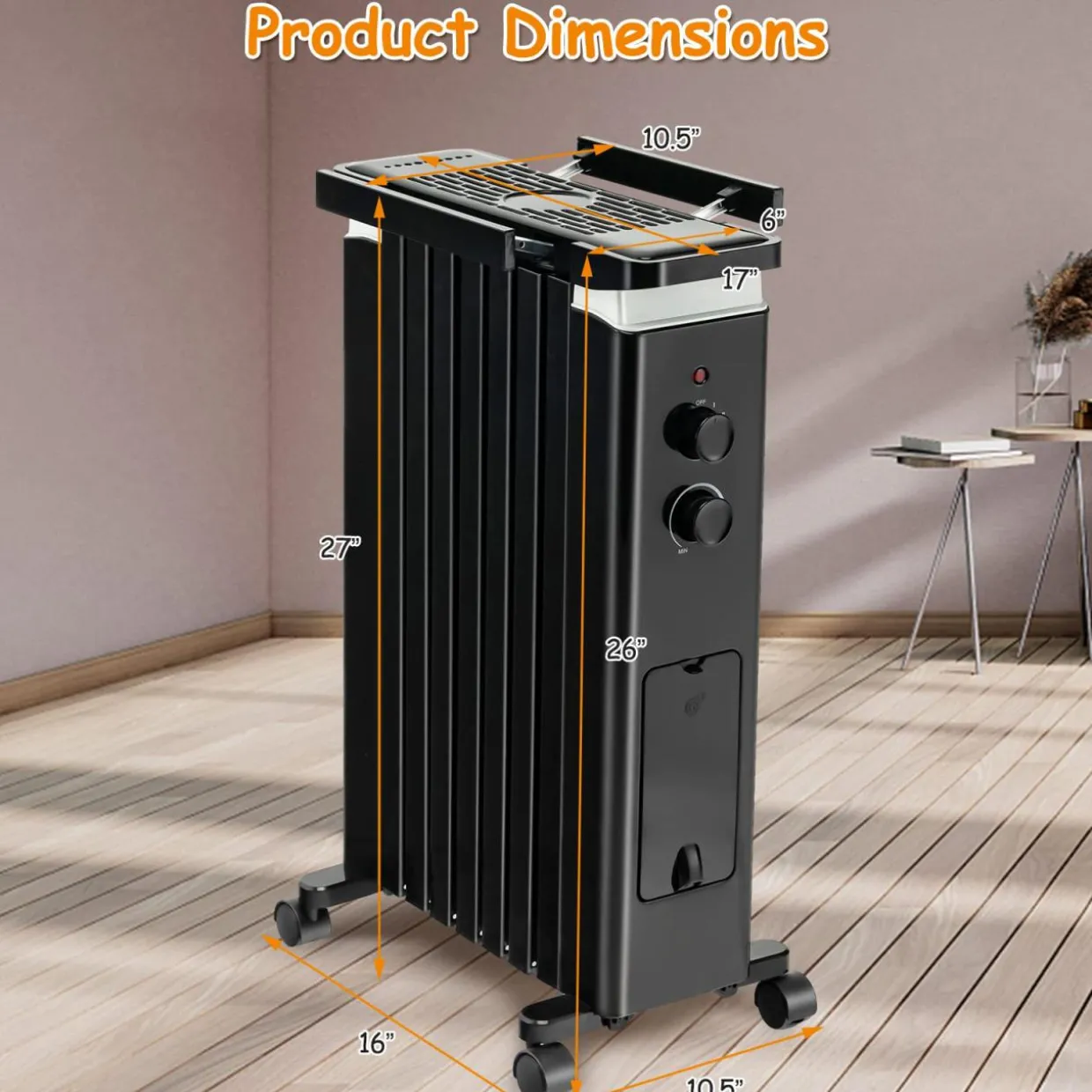 Tangkula 1500W Electric Space Heater
