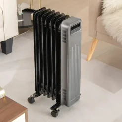 Tangkula 1500W Oil Filled Radiator Heater, Electric Space Heater with 3 Heat Settings