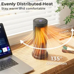 Tangkula 850/1500W PTC Ceramic Space Heater