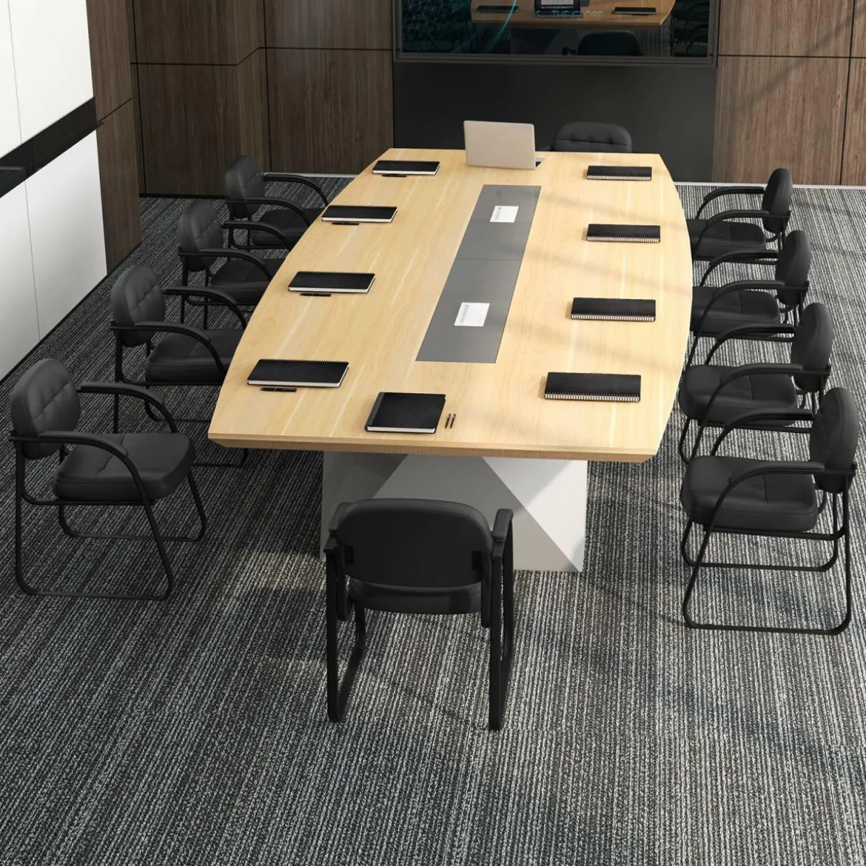 Tangkula Waiting Room Guest Chairs, Office Reception Chairs with Sled Base & Padded Arm Rest (Black)