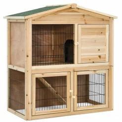 Tangkula Wood Chicken Coop and Rabbit Hutch
