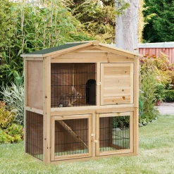 Tangkula Wood Chicken Coop and Rabbit Hutch