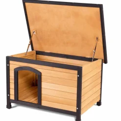 Tangkula Wooden Dog House Outdoor Indoor