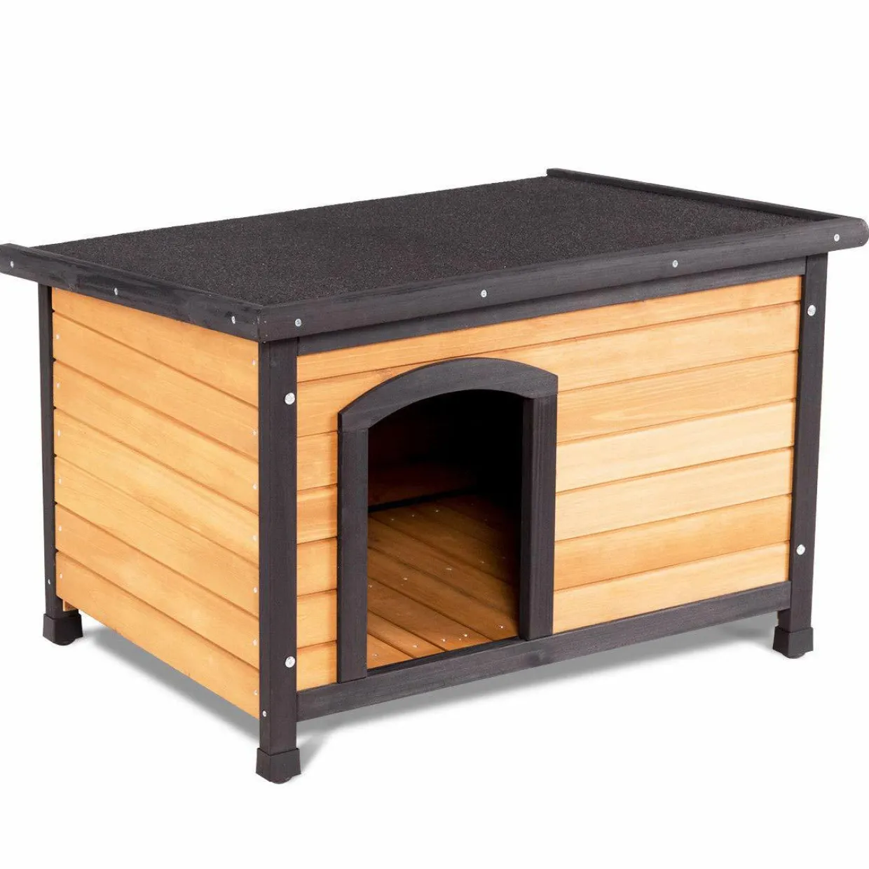 Tangkula Wooden Dog House Outdoor Indoor