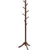 Tangkula Wooden Tree Coat Rack Freestanding, Entryway Coat Stand with 8 Hooks