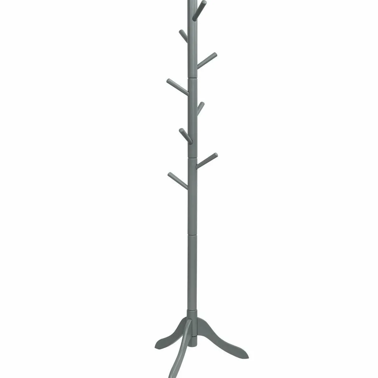 Tangkula Wooden Tree Coat Rack Freestanding, Entryway Coat Stand with 8 Hooks