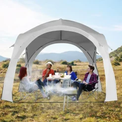 Tangkula 11x11 Ft Outdoor Canopy Tent, Portable Beach Shelter with Carry Bag
