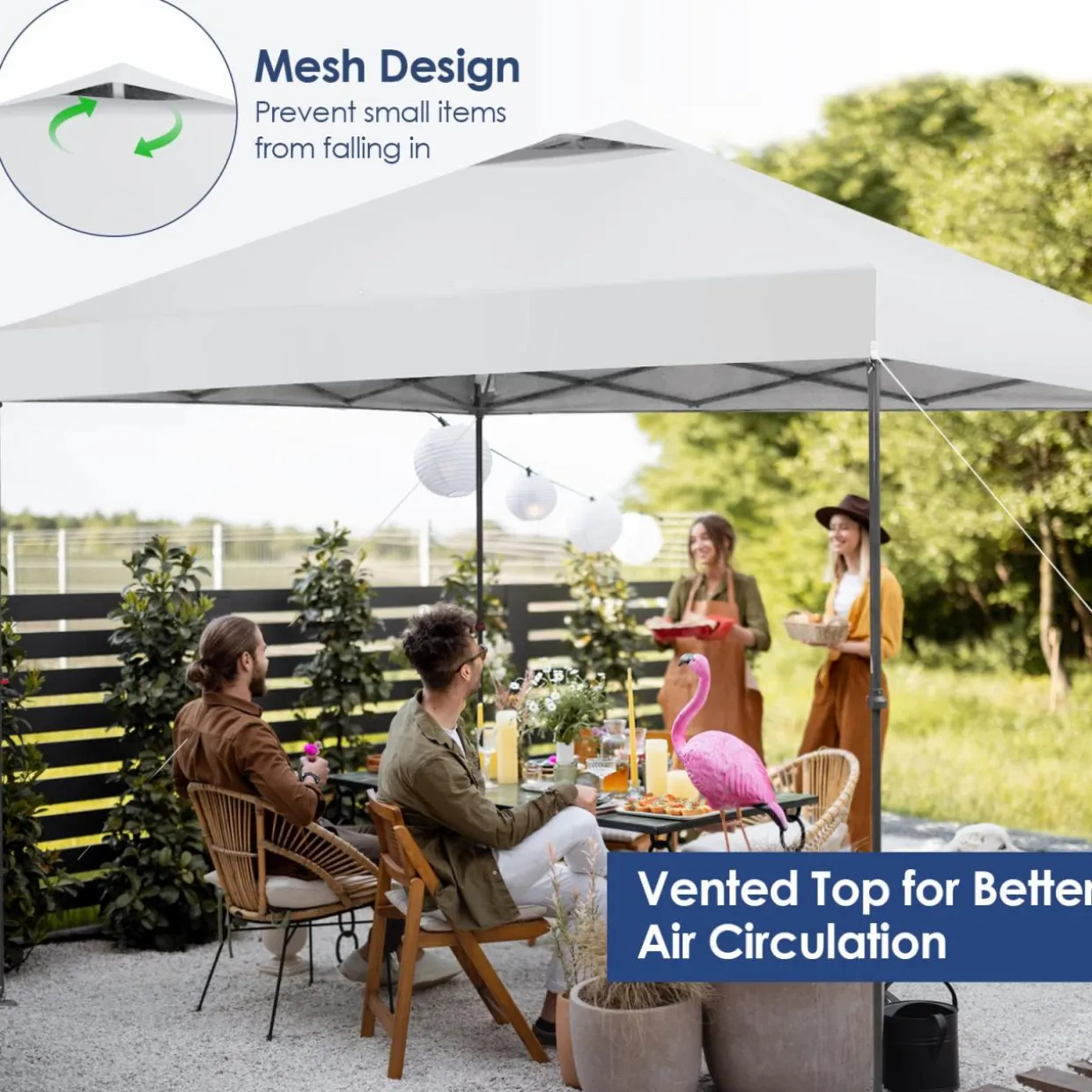 Tangkula 10x10 Ft Pop Up Canopy, 1 Person Set-up Instant Tent with Center Lock