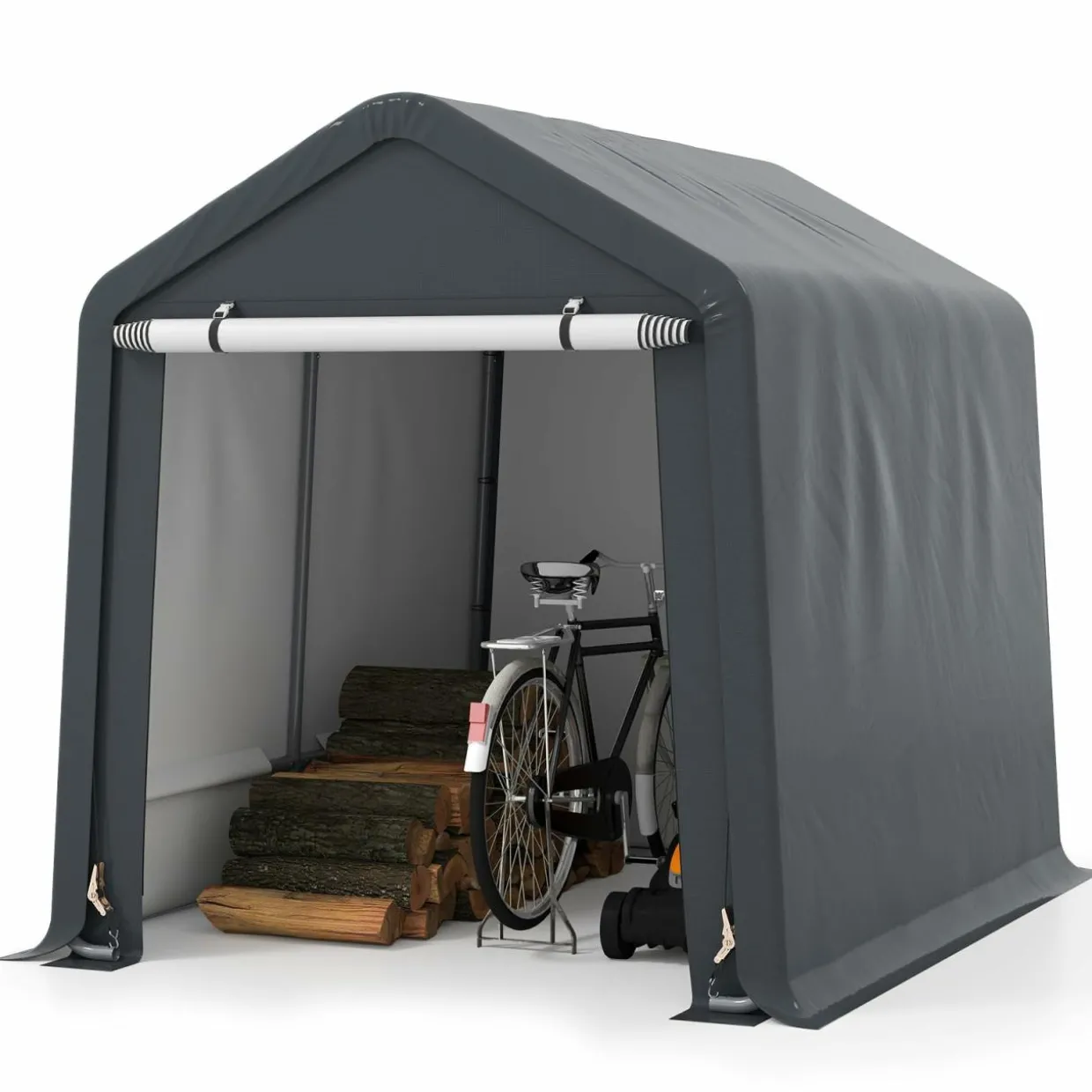 Tangkula 6x6.5/8x6.5Ft Portable Shed