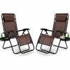 Tangkula Zero Gravity Chair, Folding Patio Lounge Chair Adjustable Outdoor Recliner