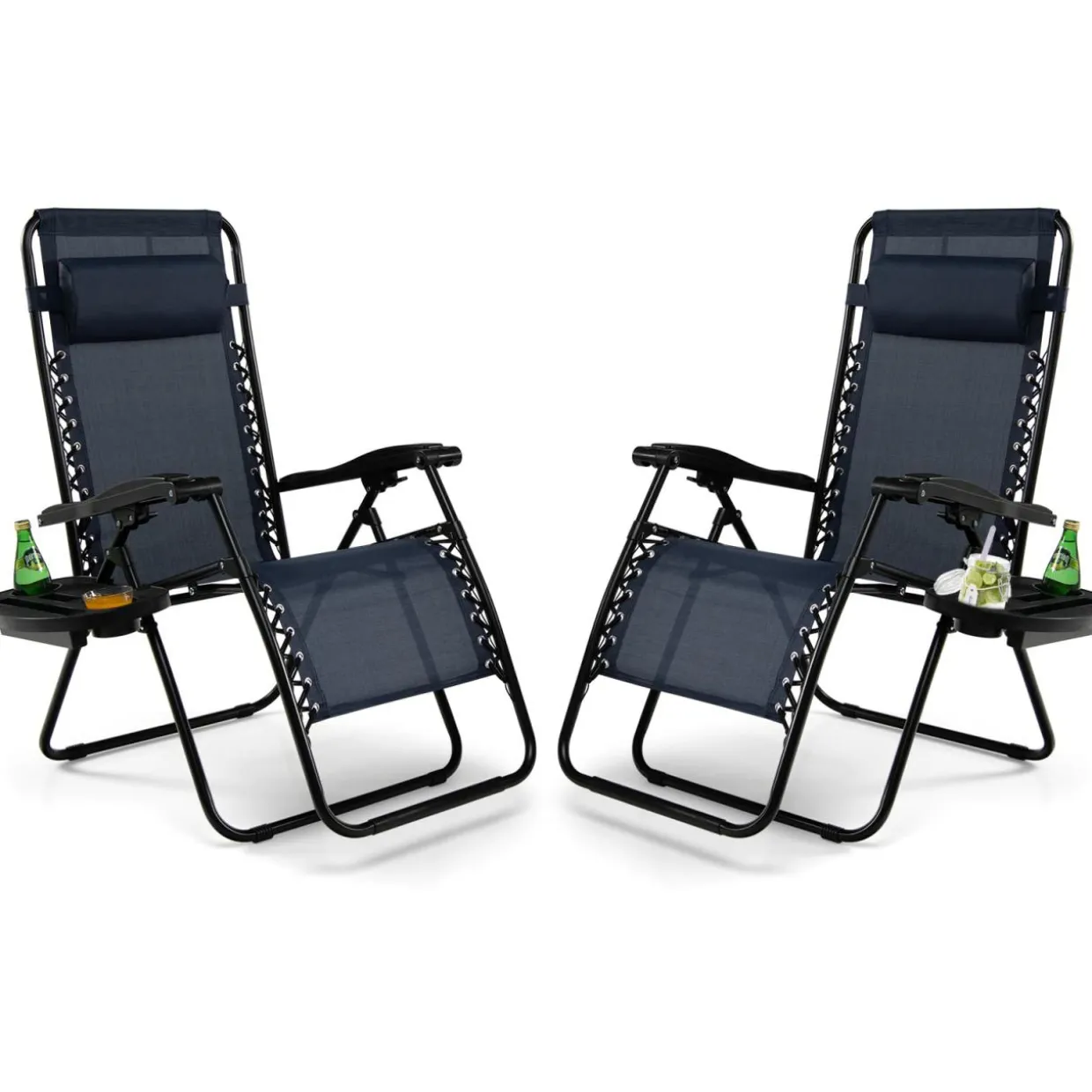 Tangkula Zero Gravity Chair, Folding Patio Lounge Chair Adjustable Outdoor Recliner