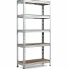 5-Tier Storage Shelves, Heavy Duty Steel Frame Muscle Rack 60in Garage Shelf