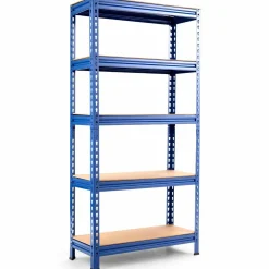 5-Tier Storage Shelves, Heavy Duty Steel Frame Muscle Rack 60in Garage Shelf